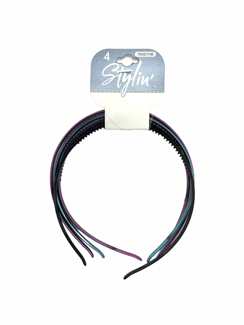 4PC Shimmer Metallic Headband