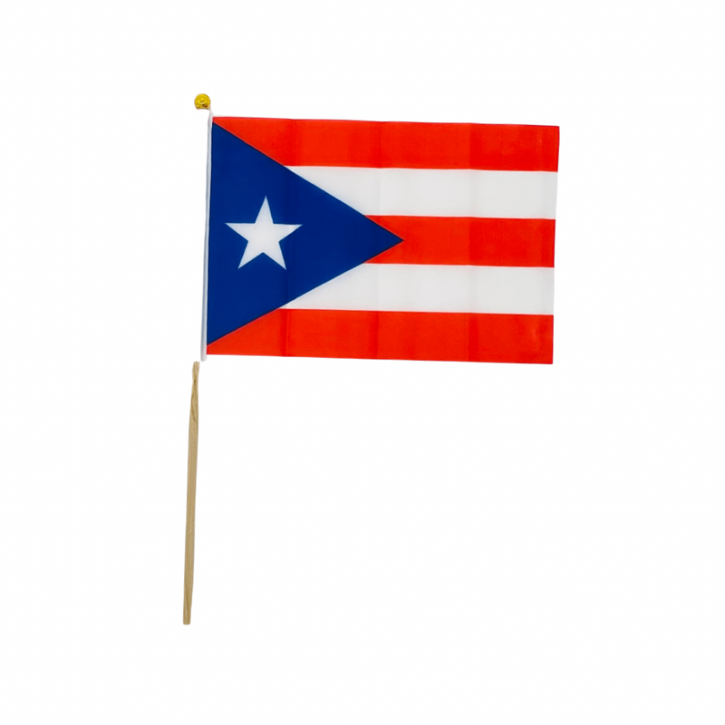 Puerto Rico Flag W/ Pole