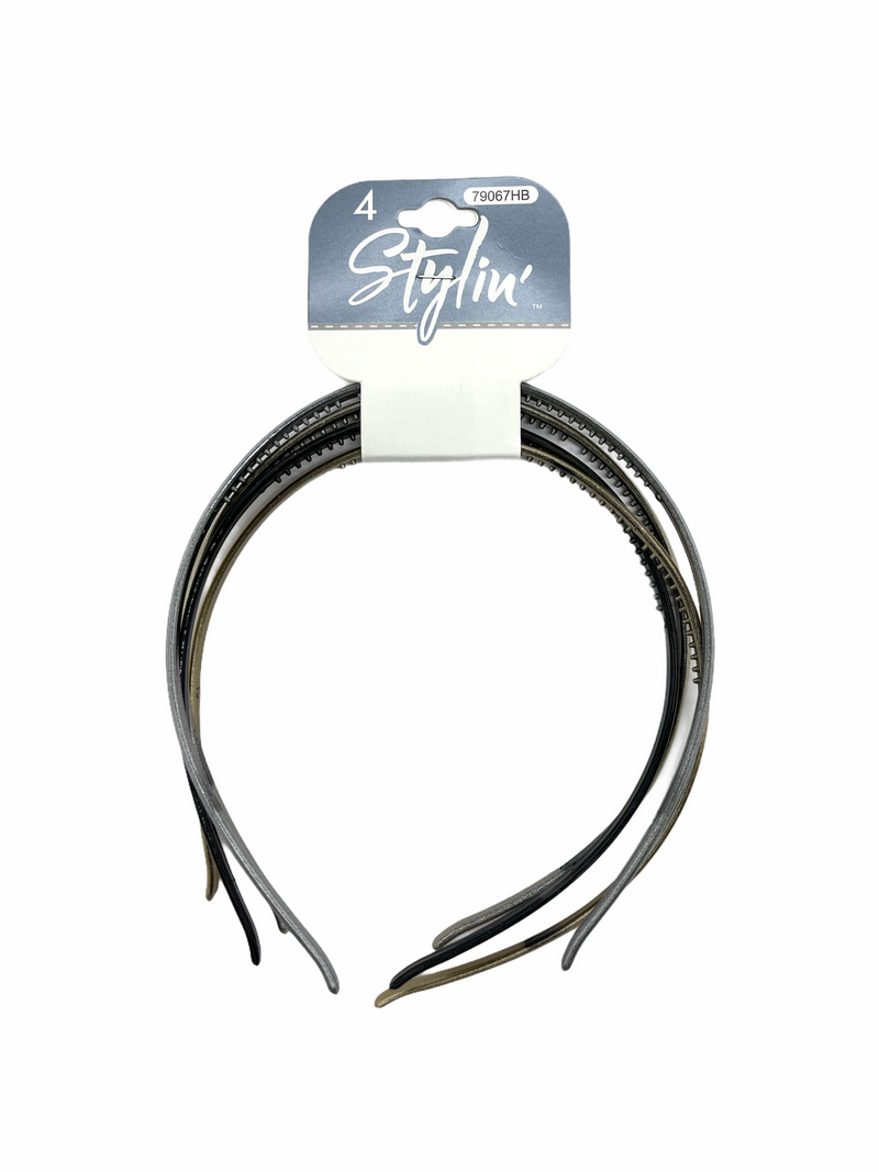 4PC Shimmer Metallic Headband