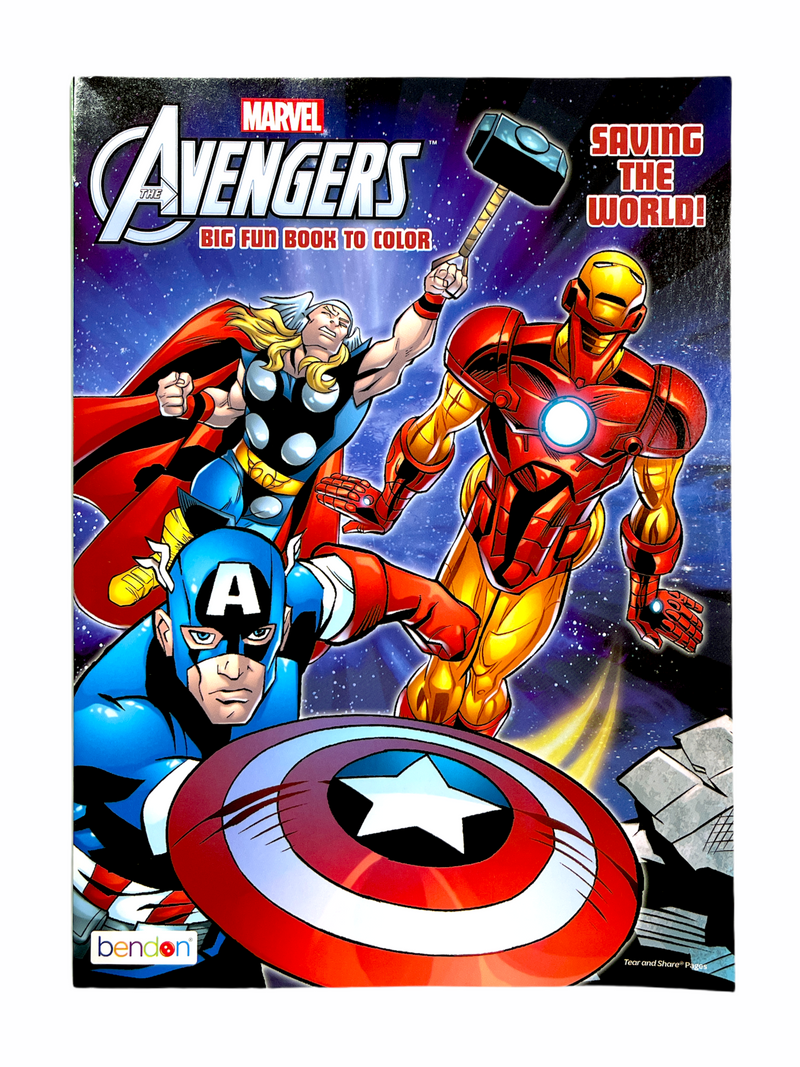 Avengers Saving The World Coloring Book